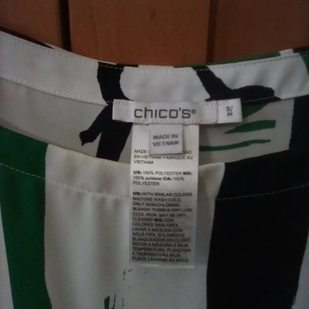 Chico's abstract poncho size small - Picture 2 of 2